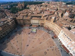 Aerial View Of Piazza Del Campo Italy Wallpaper #4013