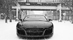 Audi R8 in Snow Wallpaper #4805
