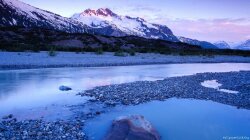 Beach Of River Rocks Wallpaper
