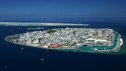 Beautiful City Of Mali In The Maldive Isls Wallpaper