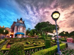 Beautiful Disney World At Sunset Wallpaper