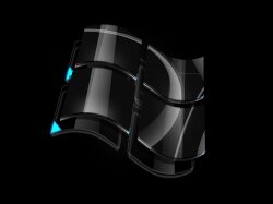 Black Windows Vista Logo Wallpaper Wallpaper #78715