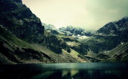 Dark Mountain Lake Nature Wallpaper #124751