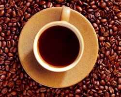 Food Drinks Coffee Beans And Cup Of Wallpaper