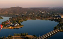 Lake Landscape Canberra Australia Wallpaper