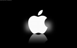 Mac Os Simple Black And White Apple Logo Wallpaper #119451