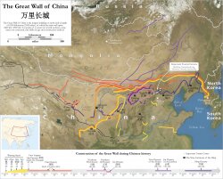 Map Of The Great Wall China Wallpaper