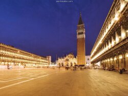 Piazza San Marco At Night Venice Italy Wallpaper #68658