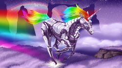 Robot Unicorn Unicorns Wallpaper #68098