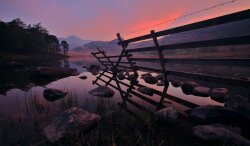 Sunset at Lake Wallpaper