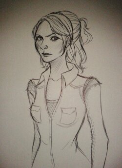 Tess The Last Of Us Sketch Lari Fari Ddmun Wallpaper