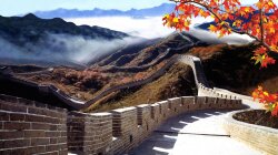 The Great Wall Of China In Autumn Wallpaper