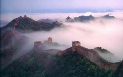 The Great Wall Of China In The Mist Wallpaper
