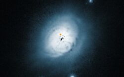 View Of The Dust Disc Around Young Star Wallpaper